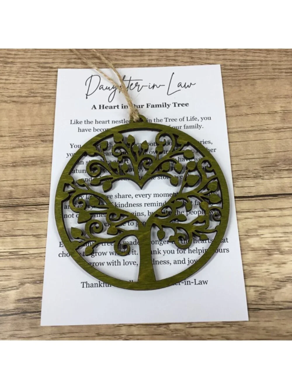 Handmade daughter law